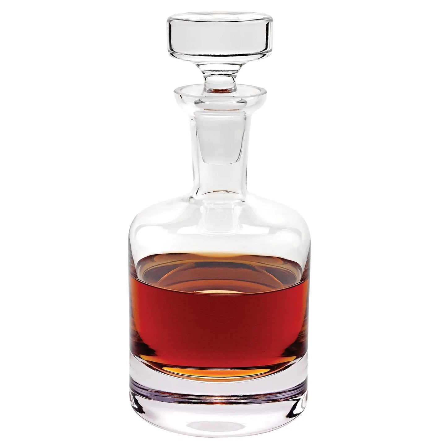 Handcrafted European Crystal Decanter – 28 oz Mouth-Blown Glass for TWW