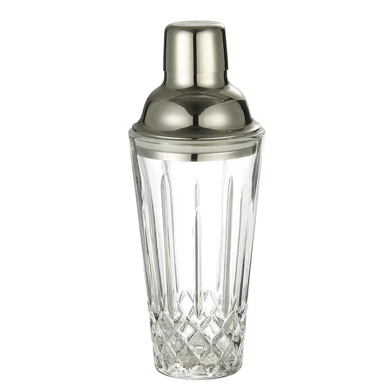 Crystal Glass Cocktail Shaker, 17Oz Martini Shaker Glass