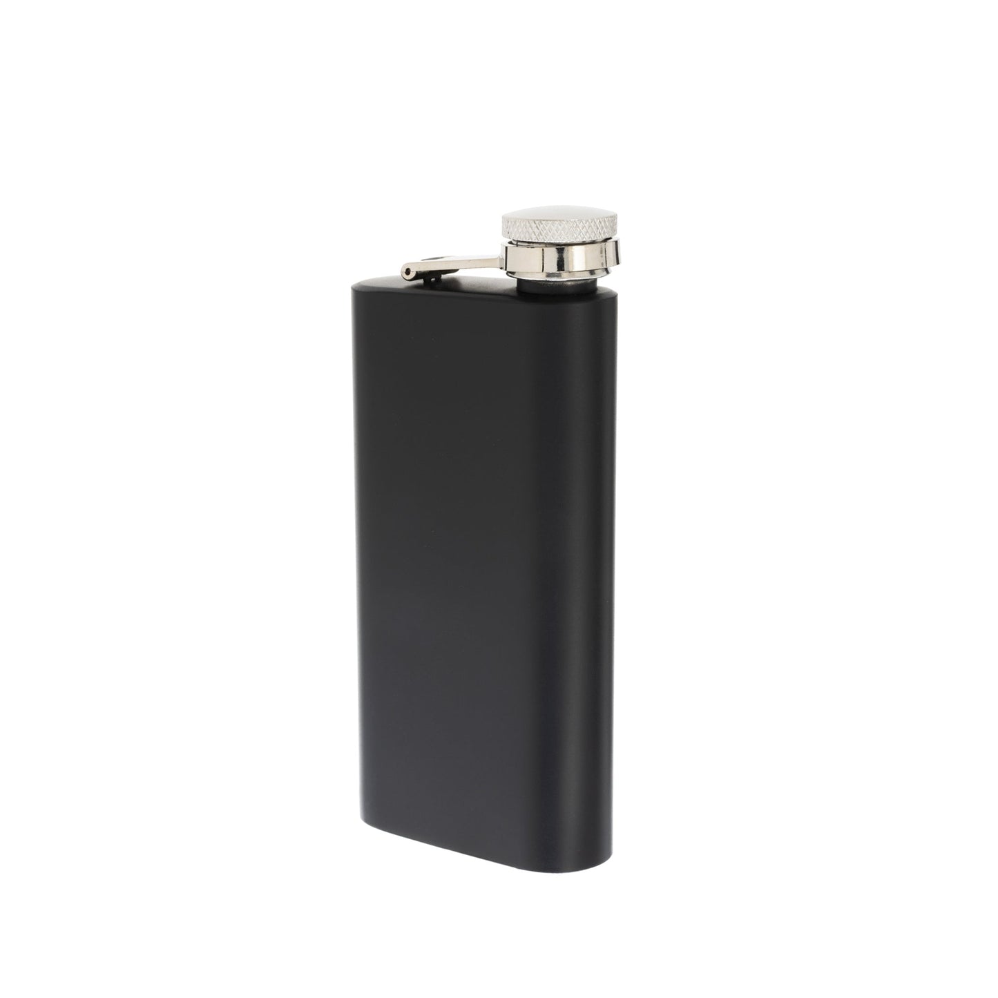 6 oz Sleek Black Pocket Flask – Durable Stainless Steel for On-the-Go Style