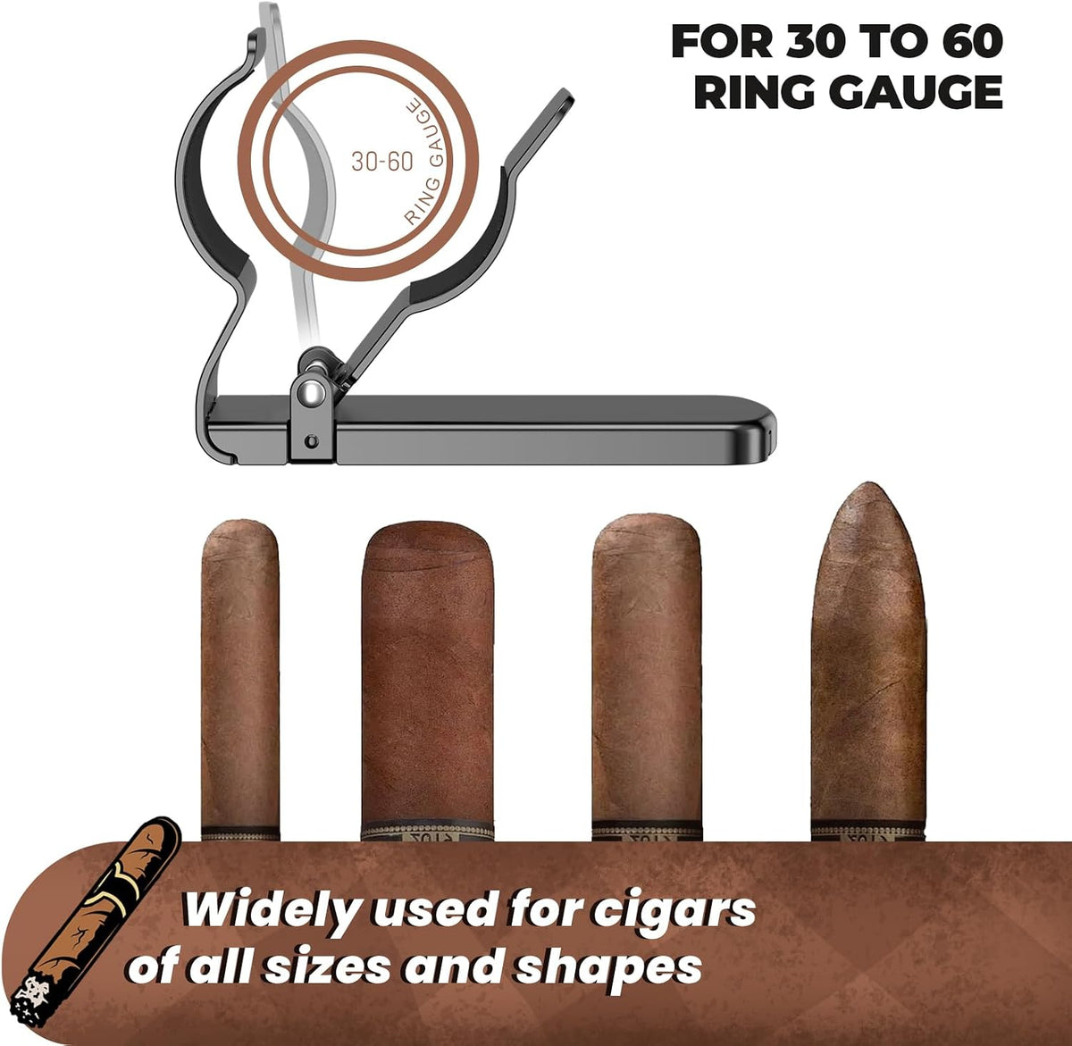2Pack Cigar Holders, Cigar Clips & Stands, Sturdy Metal Magnetic Cigar Holder for Golf Carts, Yachts, Beach Chairs, Camping. Thoughtful Cigar Gifts for Men