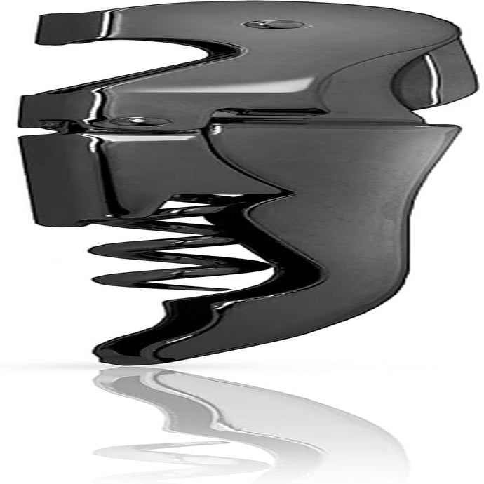 Gunmetal Signature Double Hinged Waiters Corkscrew Wine Opener, Stainless Steel with Built-In Bottle Opener & Foil Cutter for Home Bar, Kitchen, Travel, Gifts for Wine Lovers, Set of 1, Black