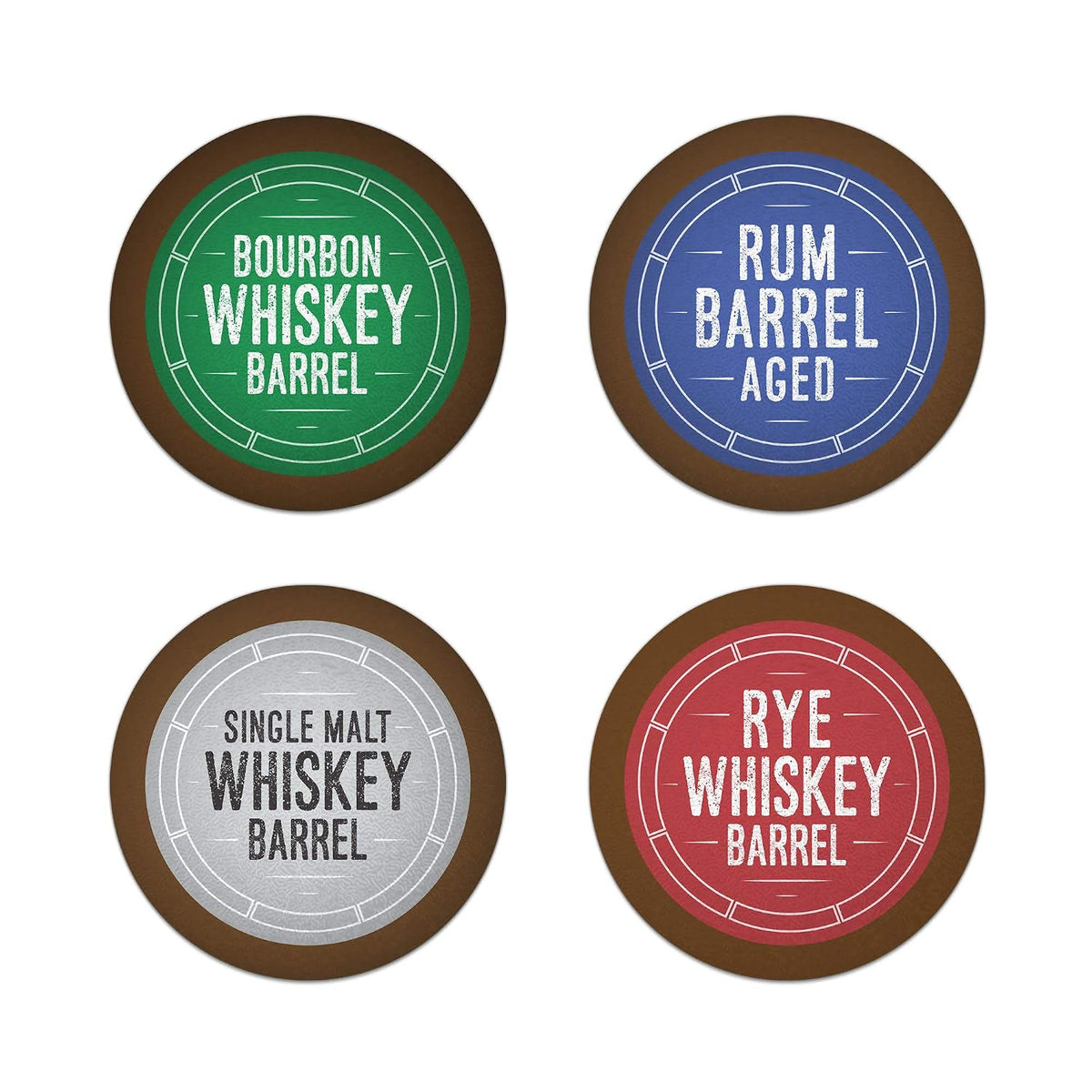 Bourbon Barrel Aged Coffee 24Ct Variety Pack Set and Bourbon & Whiskey Barrel Aged Coffee - Ground - 4-Bag Coffee Set 160Z
