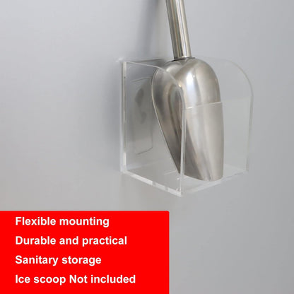 Ice Scoop Holder - Countertop & Wall Mount - 3.7"X2.1"X2.6" (Scoop NOT Included)