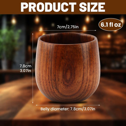 Wooden Whiskey Glasses 2 Pack, Unbreakable Bourbon Drinking Glass Whiskey Tumbler, Old Fashioned Glass for Men, Dad, Husband, No Shatter, Groomsmen Gifts, Dad’S Birthday & Retirement Gift