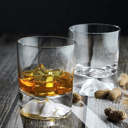 Crystal Whiskey Glasses 10 Oz,Set of 2