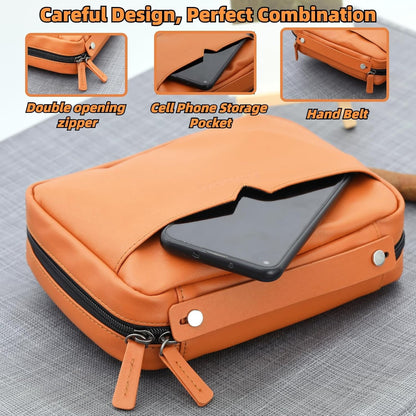 Cigar Humidor and Ashtray Set.Travel Leather Cigar Case,Luxury Men'S Cigar Accessories Gifts
