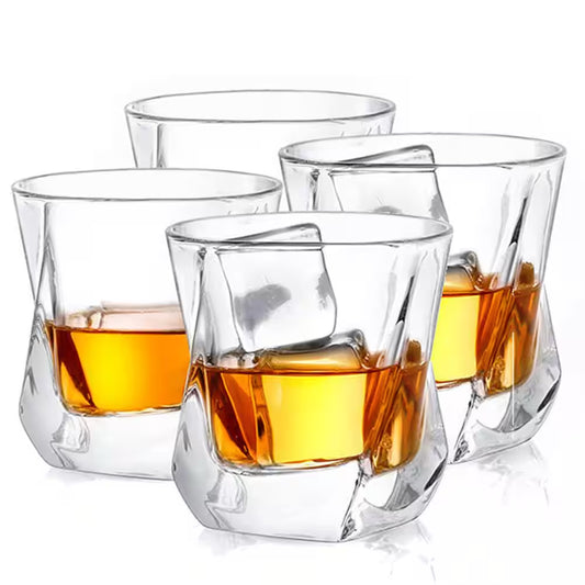 Aurora 8 Oz. Crystal Whiskey Glasses (Set of 4)