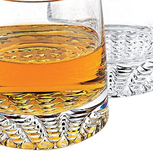 Mouth Blown European Crystal 5-Piece Whiskey Set – Elegant Decanter and Glassware Collection