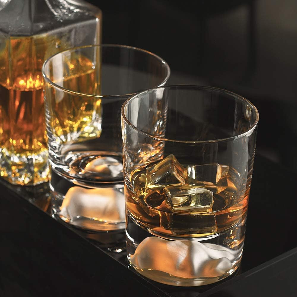 Crystal Whiskey Glasses 10 Oz,Set of 2