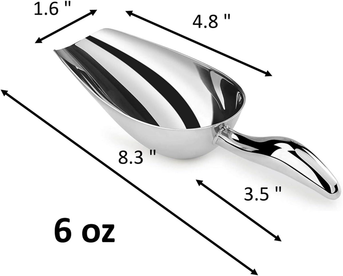 Metal Ice Scoop for Freezer,Ice Cube Scoop for Freezer Bin