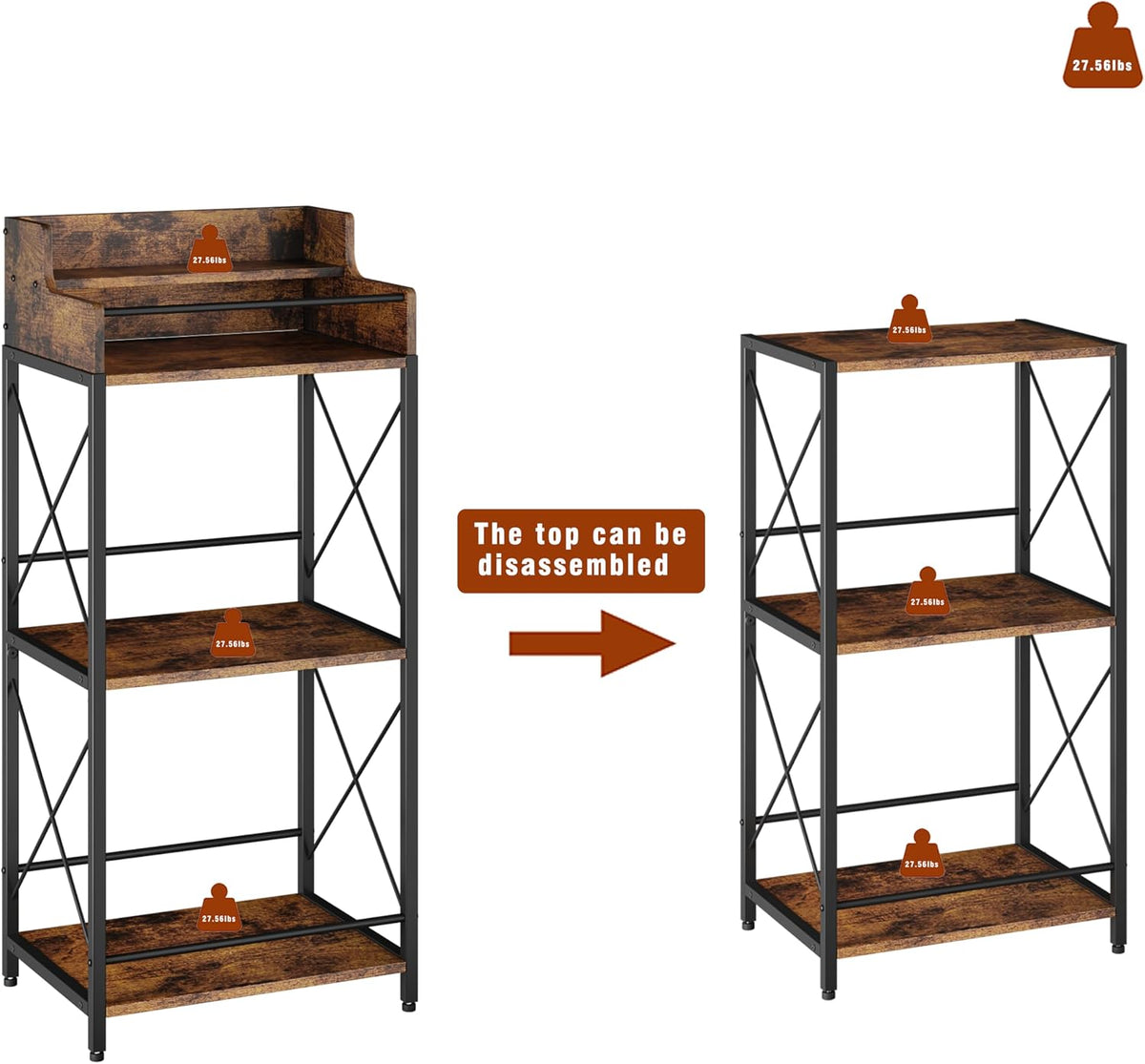 Liquor Bottle Display Shelf, Brown