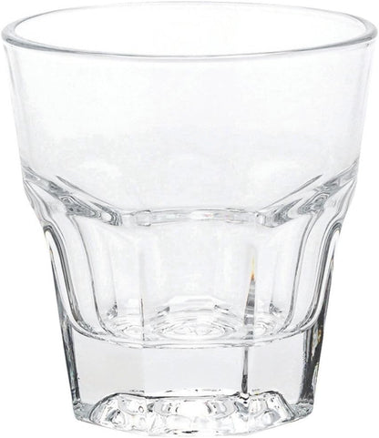 Otto 5 Ounce Whiskey Glasses Set of 6 Paneled Rocks Glasses - Fine-Blown Tempered Heavy Base Dishwasher-Safe Clear Glass Scotch Glasses for Cocktails or Liquors