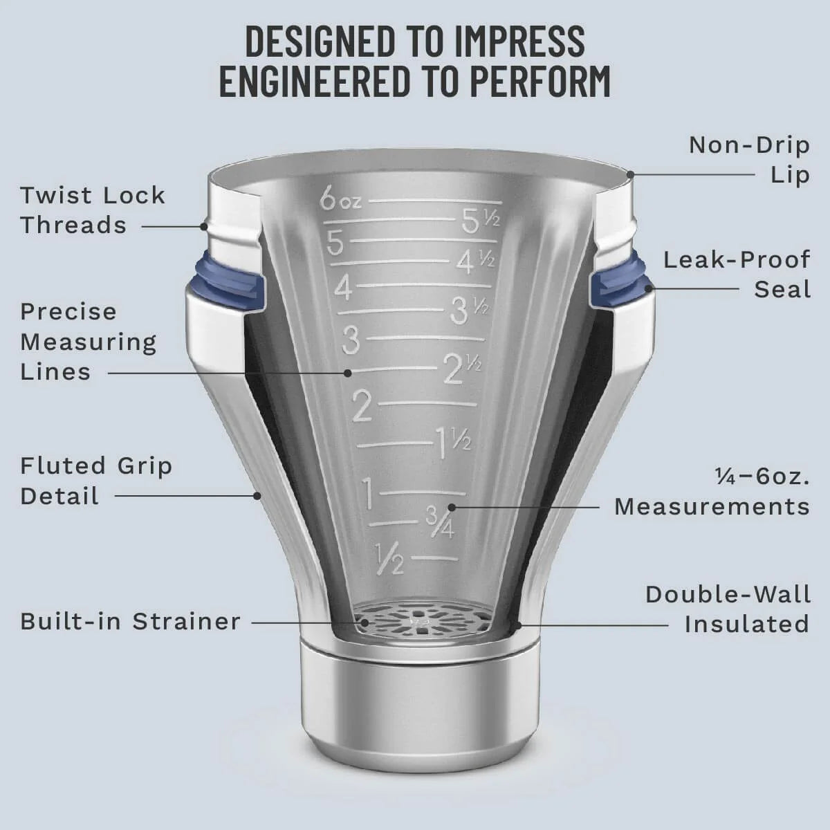 Diamond Edition Hybrid Cocktail Shaker