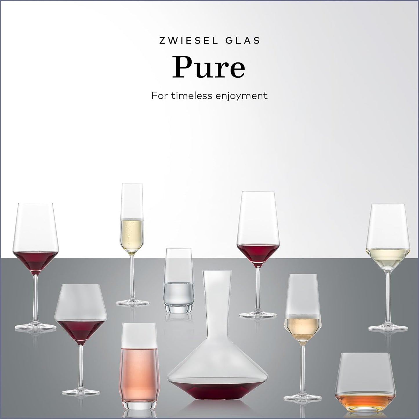 ZWIESEL GLAS Pure Whiskey Glass (Set of 6), Tumblers for Whiskey, Dishwasher-Safe Tritan Crystal Glasses, Made in Germany (13 Ounce)