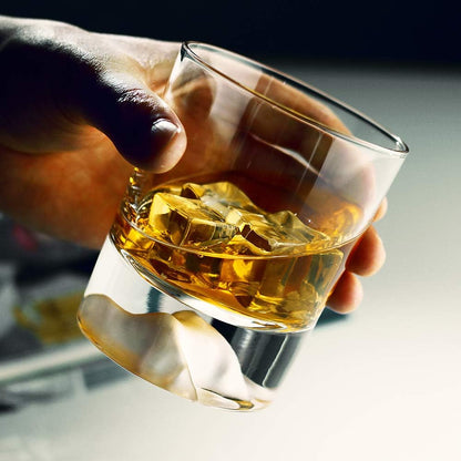 Crystal Whiskey Glasses 10 Oz,Set of 2