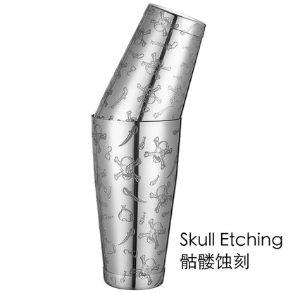 5-Piece Cocktail Shaker Set - Bar Tools - Stainless Steel Cocktail Shaker Set Bartender Kit