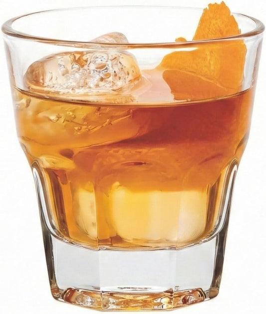 Otto 5 Ounce Whiskey Glasses Set of 6 Paneled Rocks Glasses - Fine-Blown Tempered Heavy Base Dishwasher-Safe Clear Glass Scotch Glasses for Cocktails or Liquors