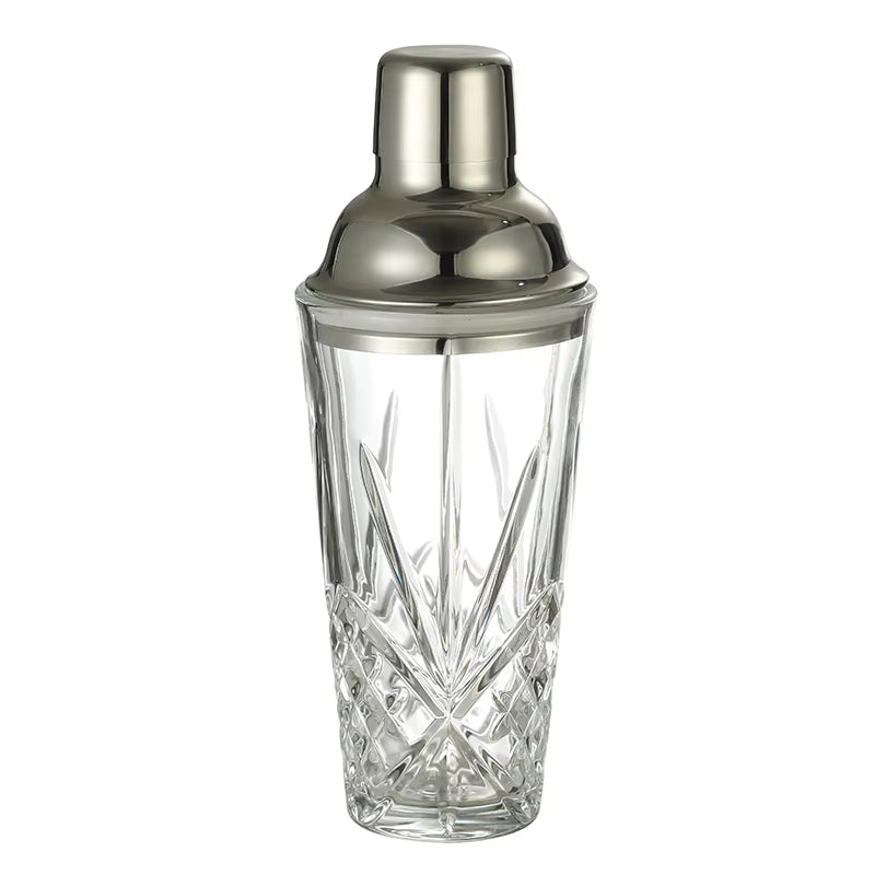 Crystal Glass Cocktail Shaker, 17Oz Martini Shaker Glass