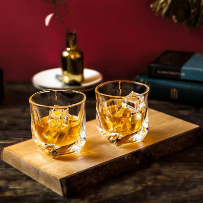 Aurora 8 Oz. Crystal Whiskey Glasses (Set of 4)