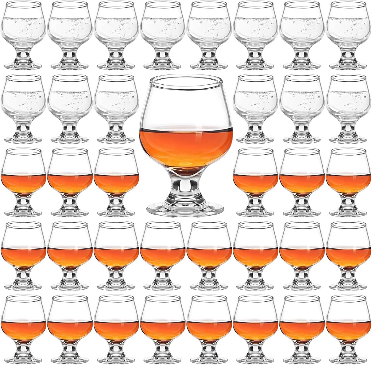 36 Pcs 1.75Oz Mini Shot Glass, Clear, Cute, Perfect for Tasting Brandy Whiskey Juice Vodka Sherry Champagne Beer
