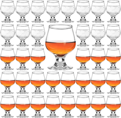 36 Pcs 1.75Oz Mini Shot Glass, Clear, Cute, Perfect for Tasting Brandy Whiskey Juice Vodka Sherry Champagne Beer
