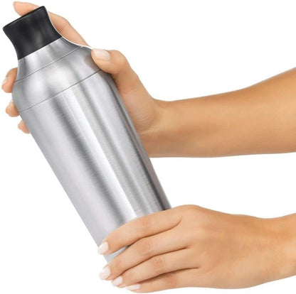 OXO Steel Cocktail Shaker with Strainer, Stainless Finish - 24 Oz Capacity