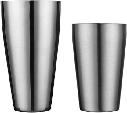Boston Shaker by , Professional Stainless Steel Cocktail Shaker Set, Including 20Oz Unweighted & 28Oz Weighted Shaker Tins