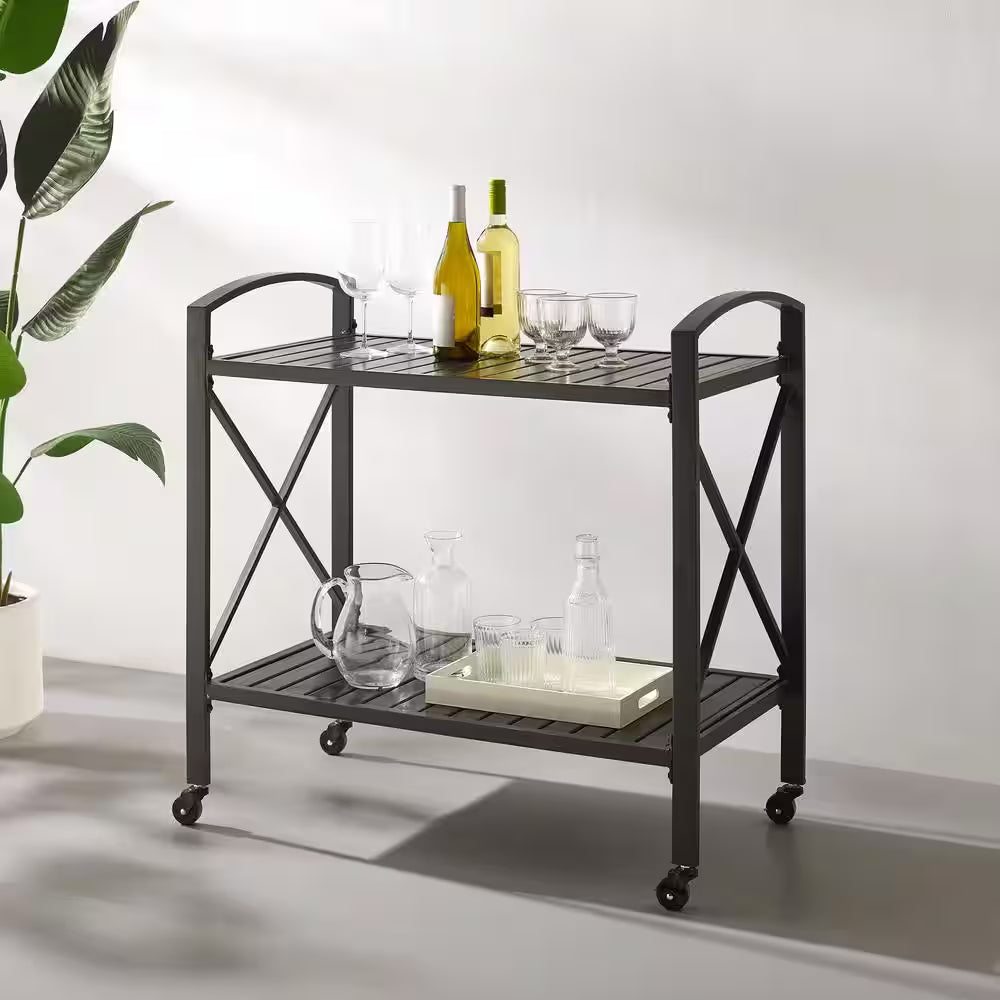 Kaplan Metal Outdoor Bar Cart
