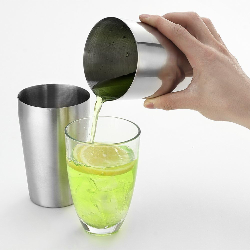 Boston Shaker by , Professional Stainless Steel Cocktail Shaker Set, Including 20Oz Unweighted & 28Oz Weighted Shaker Tins