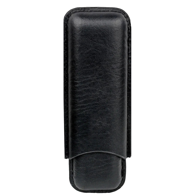 Pocket Size Cigar Case Leather Cigar Holder 20Mm Cigar Tube Mini Box for Cigar Brown Travel Humidor 5.8" Long Cigar Accessory
