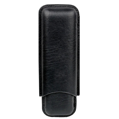 Pocket Size Cigar Case Leather Cigar Holder 20Mm Cigar Tube Mini Box for Cigar Brown Travel Humidor 5.8" Long Cigar Accessory
