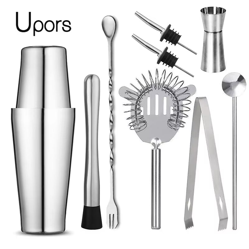 Boston Shaker Professional Stainless Steel Bartender Wine Cup Cocktail Mixer Martini Cocktail Shaker Bar Set