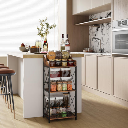 Liquor Bottle Display Shelf, Brown