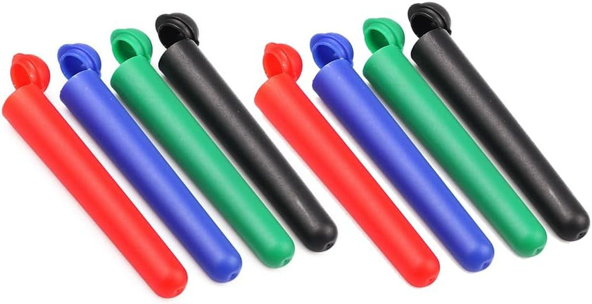 8 Pieces Cigar Tube Cigar Case Box Plastic Cigar Storage Tube Cigar Storage Case Box Cigar Holder Cigar Container with Lid, Multicolor