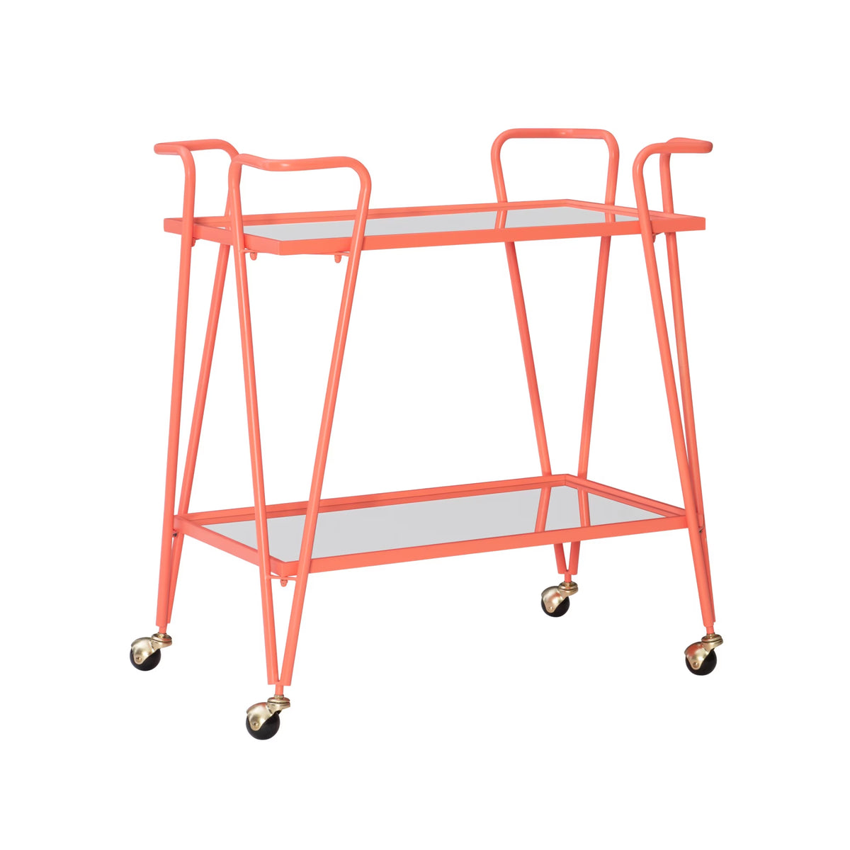 Ellie Steel/Mirror Bar Cart