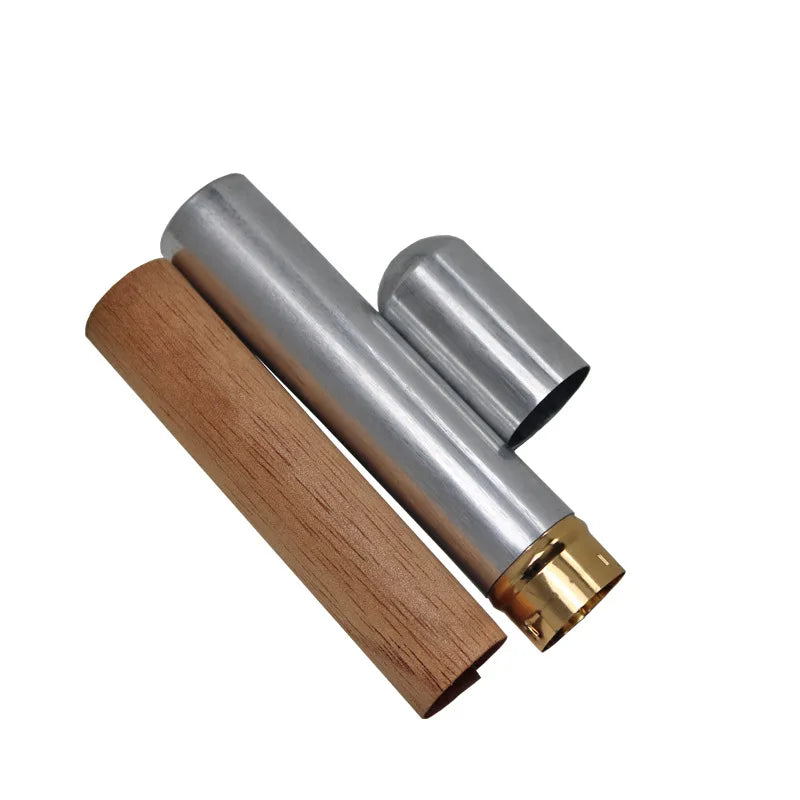 Portable Cigar Tube Waterproof Cigar Case Cedar Wood Lined Humidor