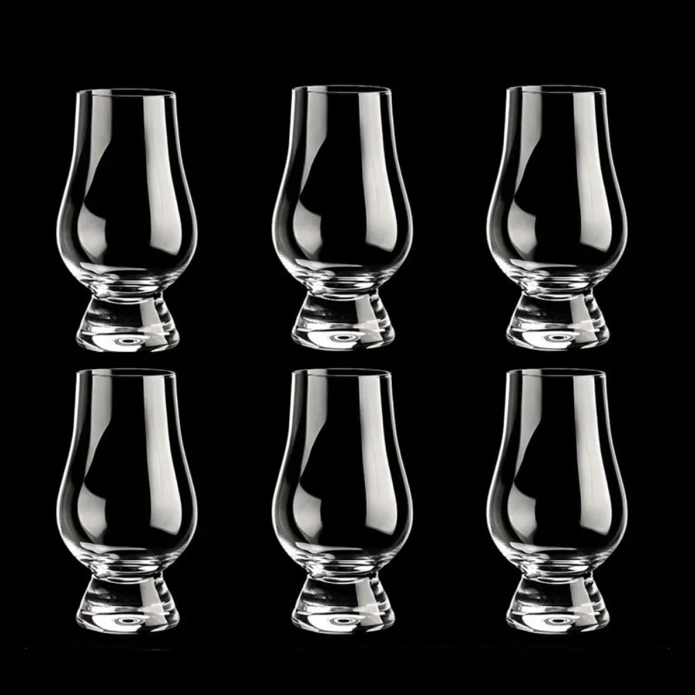 6-Piece 200ml Crystal Smelling Glass Cup Set – Whiskey Barware & Wine Glasses