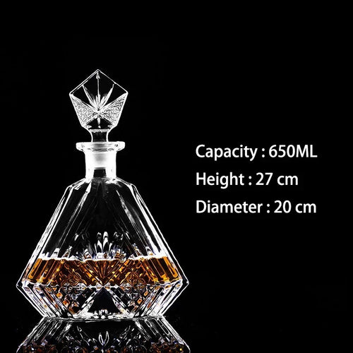 Crystal Glass Whiskey Decanters