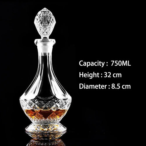 Crystal Glass Whiskey Decanters