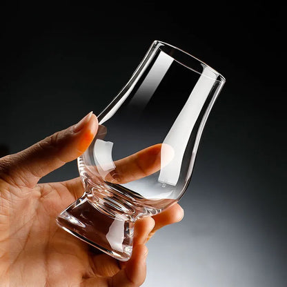 4-Piece Clear Whiskey Cup Set – Transparent Lead-Free Crystal Drinking Glasses