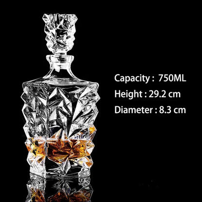 Crystal Glass Whiskey Decanters