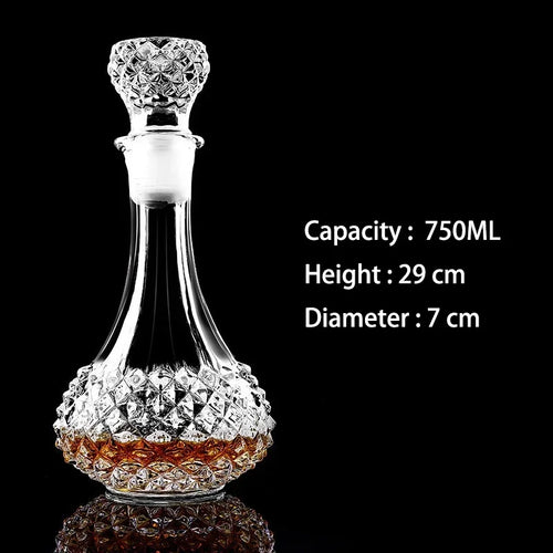 Crystal Glass Whiskey Decanters