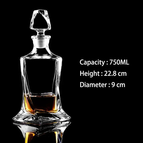 Crystal Glass Whiskey Decanters