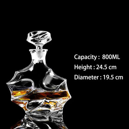 Crystal Glass Whiskey Decanters