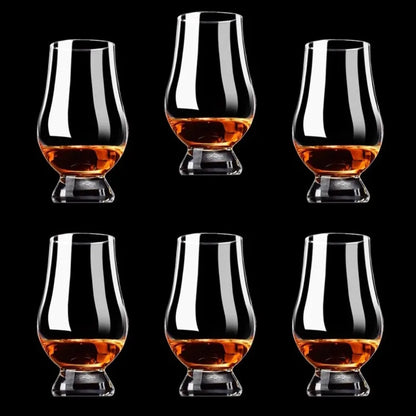 6-Piece 200ml Crystal Smelling Glass Cup Set – Whiskey Barware & Wine Glasses