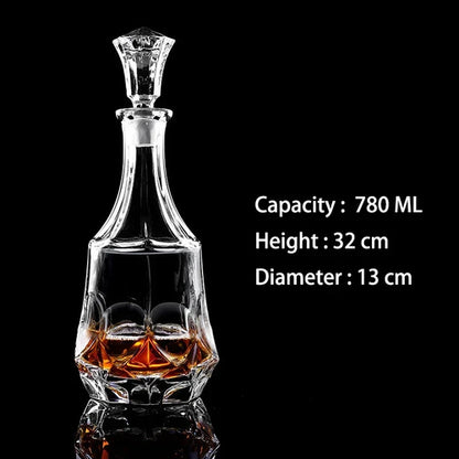 Crystal Glass Whiskey Decanters