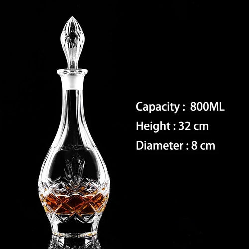 Crystal Glass Whiskey Decanters