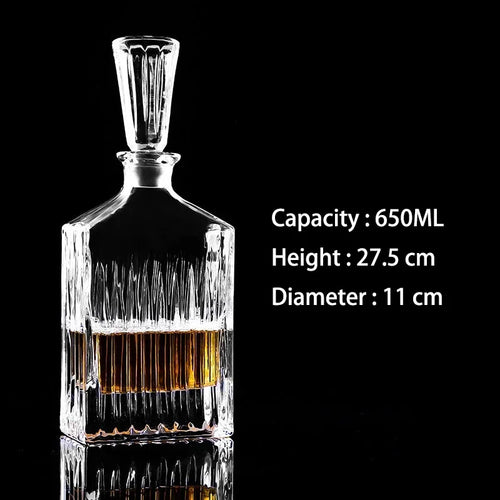 Crystal Glass Whiskey Decanters