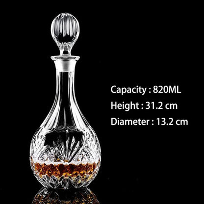 Crystal Glass Whiskey Decanters