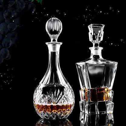 Crystal Glass Whiskey Decanters